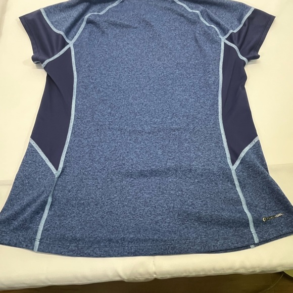 North Face Flash Dry Tee Women Sz L Blue Athletic‎ Workout Causal Activewear - Picture 7 of 8